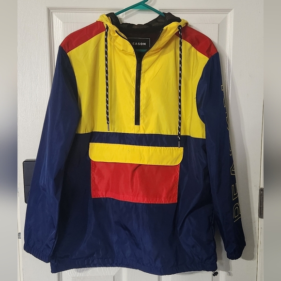 Reason Colorblock USA Windbreaker Jacket, Medium - Picture 1 of 4